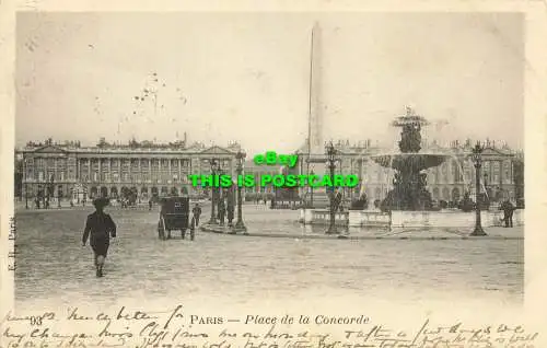 R602917 E.B. Paris. Place de la Concorde. 1903