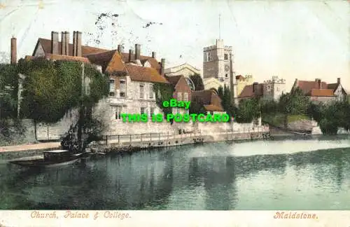 R602922 6471. Kirche. Palast und College. Maidstone. 1905