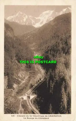 R605180 Elektrische Eisenbahn von Chamonix. Die Rampe du Chatelard. L. Morand