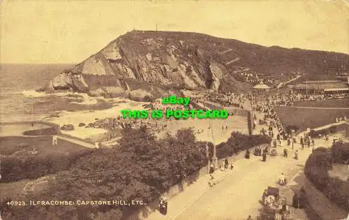 R602930 40923. Ilfracombe. Capstone Hill. Etc. Sepiatone Serie. Photochrom. 119