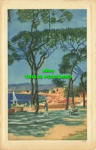 R605465 Cite d Azur. Juan les Pins. Der Pinede und der Strand. Yvon