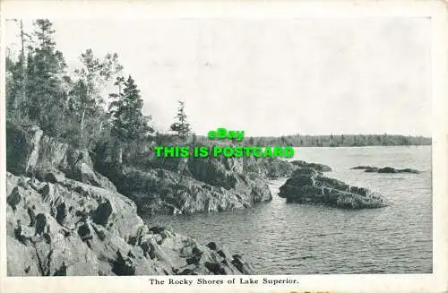 R602975 Felsige Ufer des Lake Superior. Bundespresse. George Clark. Southam Bu