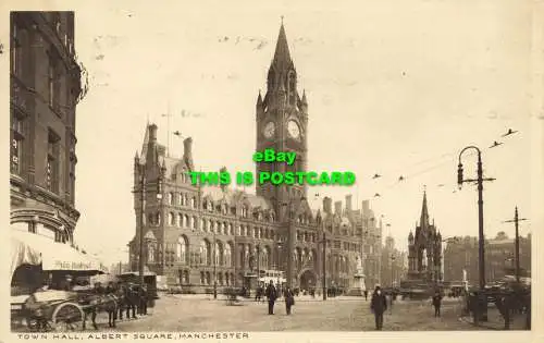 R607066 Rathaus. Albert Square. Manchester. 1922
