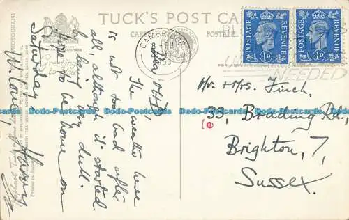 R029767 Senatshaus. Cambridge. Tuck. RP. 1953