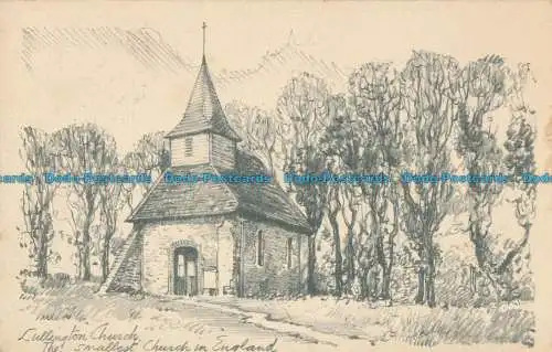 R029823 Lullington Church. Die kleinste Kirche Englands. H.W. Love