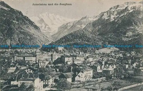 R029824 Interlaken und die Jungfrau. 1905