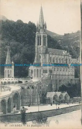 R030378 Lourdes. Die Basilika. Levy Fils. Nr. 43