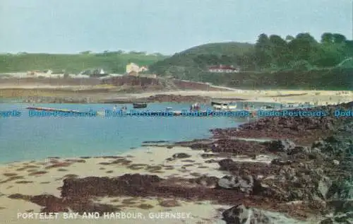 R029850 Portelet Bay und Hafen. Guernsey