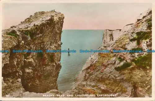 R030399 Strandkopf und Leuchtturm. Eastbourne. RP. 1943