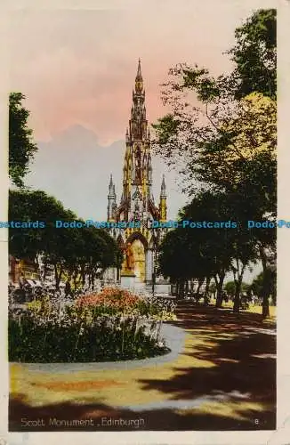 R029869 Scott Monument. Edinburgh. RP. 1925