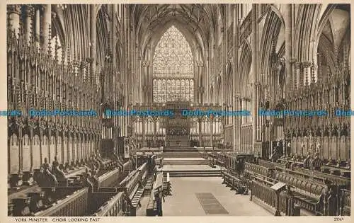 R031276 York Minster Choir mit Ostblick. 1954