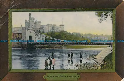 R029888 Brücke und Burg. Inverness. Ideal. 1908