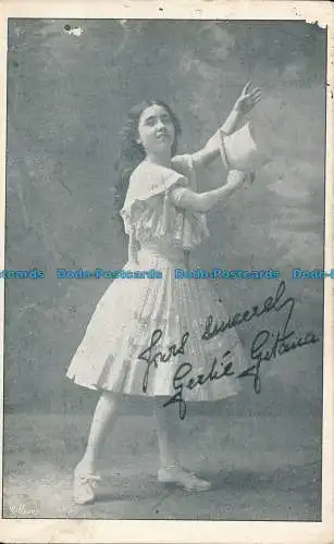 R031337 Alte Postkarte. Frau