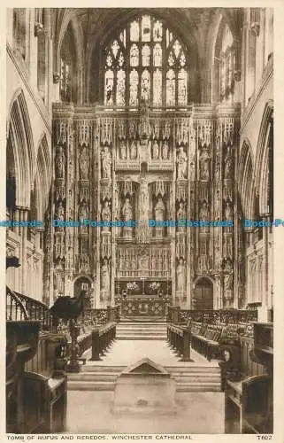 R031350 Grab von Rufus und Reredos. Kathedrale von Winchester. Walter Scott. Nr. T602