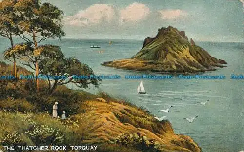 R031371 Der Thatcher Rock Torquay. Langsdorff. 1907