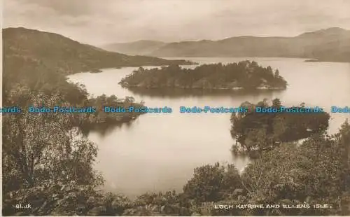 R031382 Loch Katrine und Ellens Insel. Valentinstag. RP