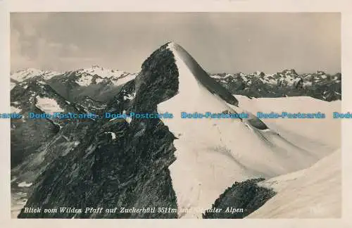 R030559 Blick vom Wilden Pfaff auf Zuckerhutl 3511m und Otztaler Alpen. Chizzal