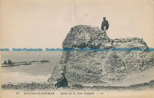 R030597 Boulogne sur Mer. Ruinen des Caligula-Turms. Levy Fils. B. Hopkins