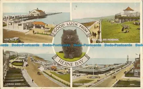 R031485 Viel Glück aus Herne Bay. Multi-View. 1937