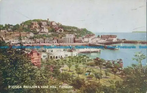 R031491 Pavillon und Vane Hill. Torquay. Lachs