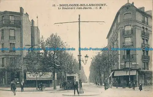 R032278 Boulogne Billancourt. Der Boulevard Jean Jaures. C.M.Nr. 55. B. Hopkins