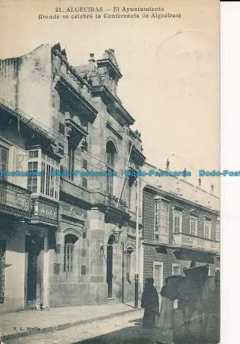 R032295 Algeciras. Algeciras. Das Rathaus. 1912. B. Hopkins