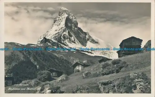 R032310 Zermatt. Alphutten und Matterhorn. B. Hopkins