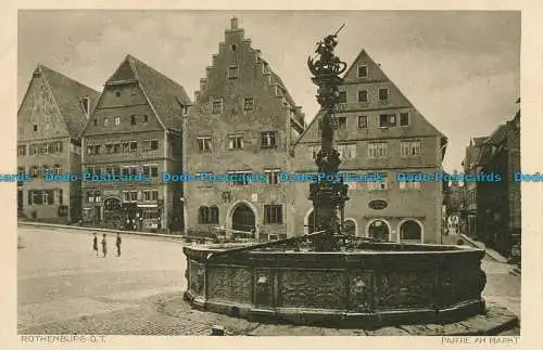 R031542 Rothenburg O.T. Partie am Markt. Ernst Geissendorfer