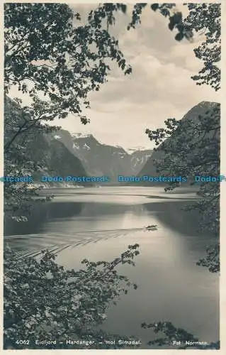 R031543 Eidfjord Hardanger. Wort Simadal. Normann. Carl Normann