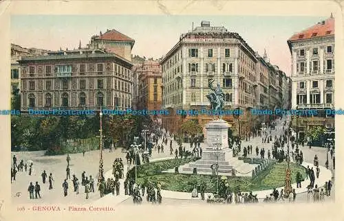 R032331 Genua. Piazza Corvetto. B. Hopkins