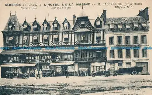 R030698 Caudebec in Caux. L Hotel de la Marine. M. Lalonde