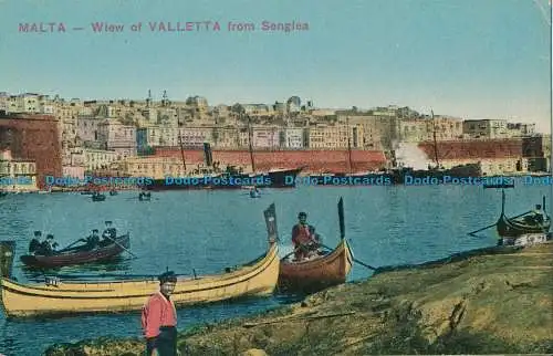 R032342 Malta. Wiew von Valletta aus Senglea. B. Hopkins