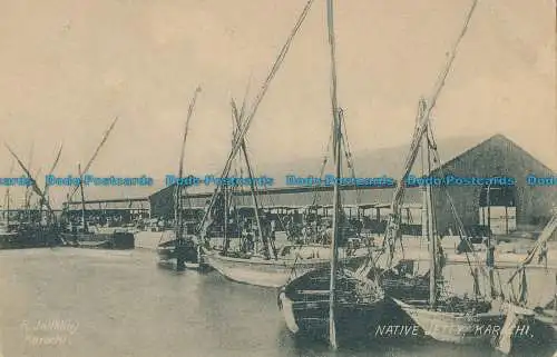 R032352 Native Jetty. Karachi. R. Jallbhoy. B. Hopkins