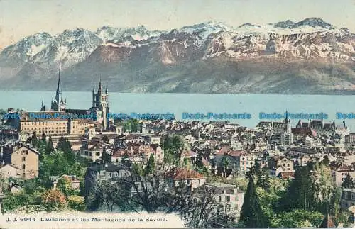 R033478 Lausanne und die Berge von Savoyen. Jullien Freres. Nr. 6944