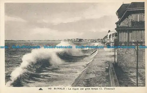 R031574 St. Malo. La Digue von Gros Temps. Nr. 140