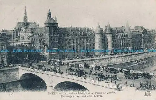 R033480 Paris. Austauschbrücke und Gerichte. Neurdein