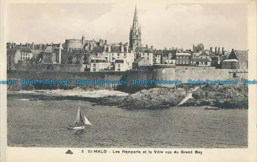 R031580 St. Malo. Die Stadtmauern und die Stadt aus der Sicht des Grand Bey. Nr. 5