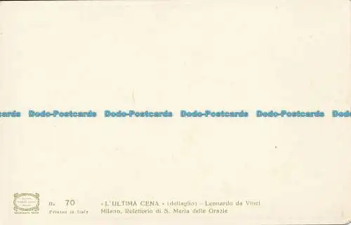 R033493 Postkarte. Das letzte Abendmahl. Leonardo da Vinci