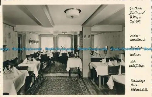 R030736 Gasthaus Zur Tanne B. Meyer. Hans Rudolphi. RP