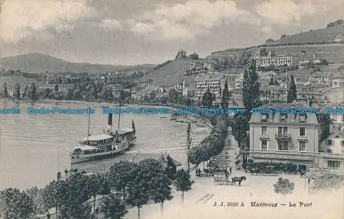 R033514 Montreux. Der Port. Jullien Freres. Nr. 2026 A. B. Hopkins