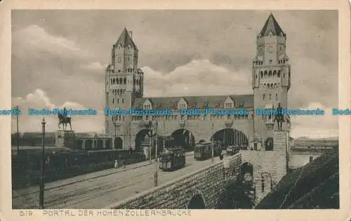 R030752 Portal der Hohenzollernbrucke. Karl Rud. Bremer