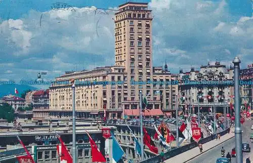 R030764 Lausanne. der Bel Air Turm. C. Sartori. 1959