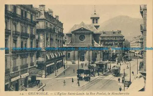 R033581 Grenoble. Die Kirche Saint Louis la Rue Poulat le Moucherotte. Marf. Nr. 14