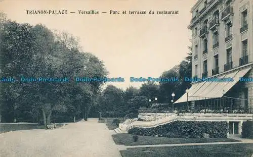 R031696 Trianon Palace. Versailles. Restaurantpark und Terrasse. A. Bourdier