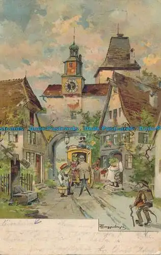 R031711 Alte Postkarte. Straßenansicht. 1903