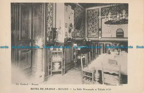 R033625 Hotel de France. Rouen. La Salle Normandie