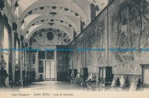 R033626 Lago Maggiore. Isola Bella. Gobelins Zimmer. Brunner