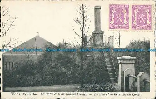 R030865 Waterloo. Der Hügel und das Gordon Monument. A. Meier