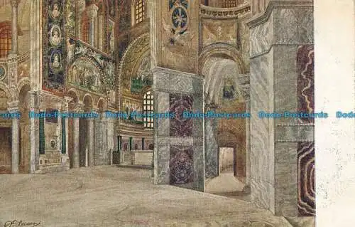 R033672 Innenraum der Basilika S. Vitale. Ravenna. D.A. Von Stefani