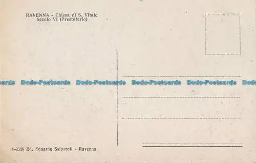 R033673 Ravenna. Kirche S. Vitale. vi. Jahrhundert. Edoardo Salbaroli